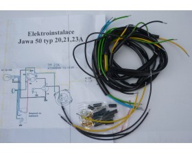 ELEKTROINSTALACE NOVÁ + SCHÉMA (JAWA 50/20,21,23A PIONYR) - 20W